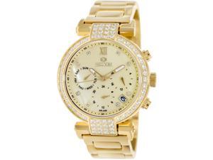 Precimax Women's Siren Elite PX13339 Gold Stainless-Steel Quartz Watch with Mother-Of-Pearl Dial Precimax Women's Siren Elite PX13339 Gold Stainless-Steel Quartz Watch with Mother-Of-Pearl Dial