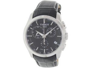 Tissot Men's Couturier T035.439.16.051.00 Black Leather Quartz Watch with Black Dial Tissot Men's Couturier T035.439.16.051.00 Black Leather Quartz Watch with Black Dial