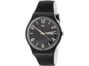 Swatch Men's Originals SUOB715 Black Silicone Swiss Quartz Watch with Black Dial Swatch Men's Originals SUOB715 Black Silicone Swiss Quartz Watch with Black Dial