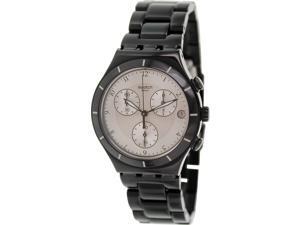 Swatch Men's Irony YCB4026AG Black Aluminum Swiss Quartz Watch with Silver Dial Swatch Men's Irony YCB4026AG Black Aluminum Swiss Quartz Watch with Silver Dial