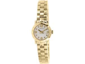 Marc By Marc Jacobs Women's Amy Dinky MBM3226 Gold Stainless-Steel Quartz Watch with White Dial Marc By Marc Jacobs Women's Amy Dinky MBM3226 Gold Stainless-Steel Quartz Watch with White Dial