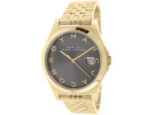 Marc By Marc Women's Slim MBM3349 Gold Stainless-Steel Quartz Watch with Grey Dial Marc By Marc Women's Slim MBM3349 Gold Stainless-Steel Quartz Watch with Grey Dial