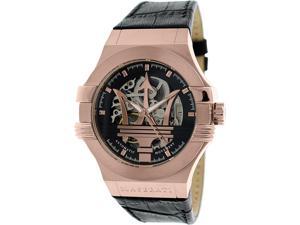 Maserati Men's Potenza R8821108002 Rose Gold Leather Automatic Watch Maserati Men's Potenza R8821108002 Rose Gold Leather Automatic Watch