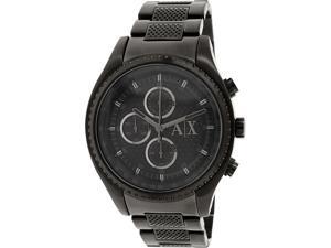 Armani Exchange Men's AX1605 Black Stainless-Steel Quartz Watch Armani Exchange Men's AX1605 Black Stainless-Steel Quartz Watch