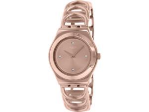 Swatch Women's Irony YLG126G Rose Gold Stainless-Steel Swiss Quartz Watch Swatch Women's Irony YLG126G Rose Gold Stainless-Steel Swiss Quartz Watch