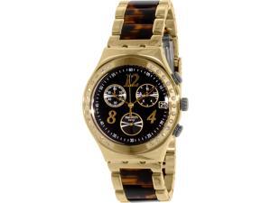 Swatch YCG405GC Women's Irony Gold Stainless-Steel Swiss Quartz Watch Swatch YCG405GC Women's Irony Gold Stainless-Steel Swiss Quartz Watch