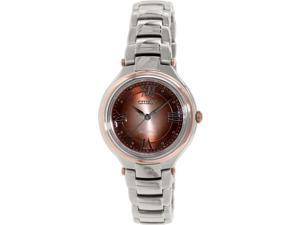 Citizen Women's Eco-Drive FE2047-51W Silver Stainless-Steel Eco-Drive Watch Citizen Women's Eco-Drive FE2047-51W Silver Stainless-Steel Eco-Drive Watch