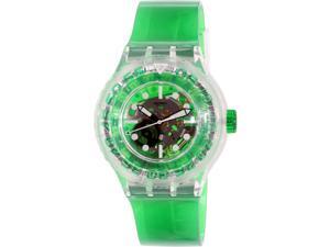Swatch Women's Originals SUUK104 Green Plastic Swiss Quartz Watch Swatch Women's Originals SUUK104 Green Plastic Swiss Quartz Watch