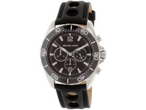 Michael Kors Men's MK8419 Black Leather Quartz Watch Michael Kors Men's MK8419 Black Leather Quartz Watch