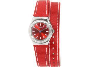 Swatch Women's Irony YSS289 Red Nylon Swiss Quartz Watch Swatch Women's Irony YSS289 Red Nylon Swiss Quartz Watch