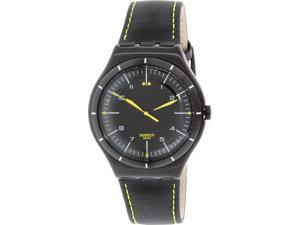 Swatch Men's Irony YWB100 Black Leather Swiss Quartz Watch Swatch Men's Irony YWB100 Black Leather Swiss Quartz Watch