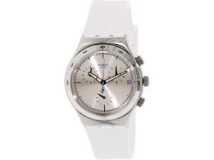 Swatch Men's Irony YCS584 White Rubber Swiss Quartz Watch Swatch Men's Irony YCS584 White Rubber Swiss Quartz Watch