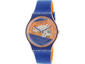 Swatch Men's Originals SUOO102 Blue Silicone Swiss Quartz Watch Swatch Men's Originals SUOO102 Blue Silicone Swiss Quartz Watch
