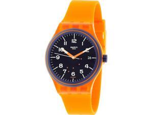 Swatch Men's Originals SUTO401 Orange Silicone Automatic Watch Swatch Men's Originals SUTO401 Orange Silicone Automatic Watch