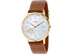 Fossil Women's ES3750 Silver Leather Quartz Watch Fossil Women's ES3750 Silver Leather Quartz Watch