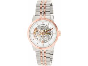 Fossil Men's Townsman ME3075 Silver Stainless-Steel Automatic Watch Fossil Men's Townsman ME3075 Silver Stainless-Steel Automatic Watch