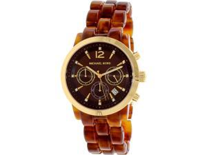 Michael Kors Women's MK6235 Brown Plastic Quartz Watch Michael Kors Women's MK6235 Brown Plastic Quartz Watch