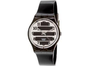 Swatch Women's Originals GM164 Black Rubber Swiss Quartz Watch Swatch Women's Originals GM164 Black Rubber Swiss Quartz Watch