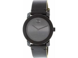 Movado Men's Bold 3600352 Black Leather Swiss Quartz Watch Movado Men's Bold 3600352 Black Leather Swiss Quartz Watch