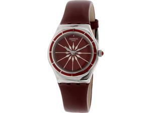 Swatch Women's Irony YSS292 Red Leather Swiss Quartz Watch Swatch Women's Irony YSS292 Red Leather Swiss Quartz Watch