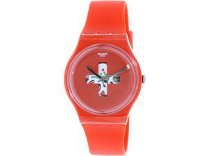 Swatch Men's Originals SUOR106 Red Silicone Quartz Watch Swatch Men's Originals SUOR106 Red Silicone Quartz Watch