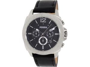 Fossil BQ1731 Men's Privateer Black Leather Quartz Watch Fossil BQ1731 Men's Privateer Black Leather Quartz Watch