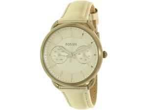 Fossil Women's Tailor ES3912 Silver Leather Quartz Watch Fossil Women's Tailor ES3912 Silver Leather Quartz Watch