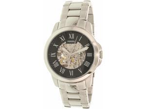 Fossil Men's Grant ME3103 Silver Stainless-Steel Automatic Watch Fossil Men's Grant ME3103 Silver Stainless-Steel Automatic Watch