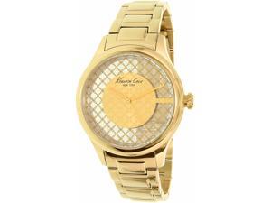 Kenneth Cole Women's New York 10026010 Gold Stainless-Steel Quartz Watch Kenneth Cole Women's New York 10026010 Gold Stainless-Steel Quartz Watch