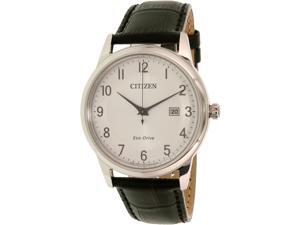 Citizen Men's AW1231-07A Black Leather Eco-Drive Watch Citizen Men's AW1231-07A Black Leather Eco-Drive Watch