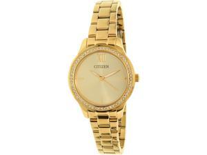 Citizen Women's EL3082-55P Gold Stainless-Steel Quartz Watch Citizen Women's EL3082-55P Gold Stainless-Steel Quartz Watch