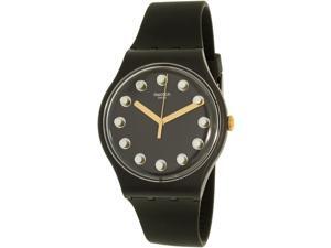Swatch Women's New Gent SUOM104 Black Silicone Swiss Quartz Watch Swatch Women's New Gent SUOM104 Black Silicone Swiss Quartz Watch