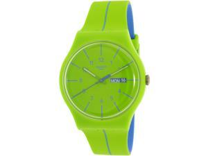 Swatch Men's New Gent SUOG707 Green Silicone Swiss Quartz Watch Swatch Men's New Gent SUOG707 Green Silicone Swiss Quartz Watch