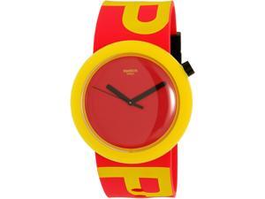 Swatch Men's Originals PNJ100 Red Silicone Quartz Watch Swatch Men's Originals PNJ100 Red Silicone Quartz Watch