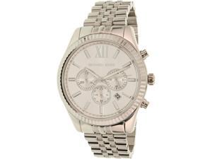Michael Kors Men's Lexington MK8405 Silver Stainless-Steel Quartz Watch Michael Kors Men's Lexington MK8405 Silver Stainless-Steel Quartz Watch