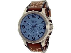 Fossil Men's Nate JR1515 Brown Leather Quartz Watch Fossil Men's Nate JR1515 Brown Leather Quartz Watch