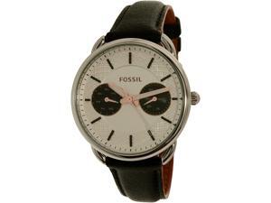 Fossil Women's Tailor ES3953 Black Leather Quartz Watch Fossil Women's Tailor ES3953 Black Leather Quartz Watch