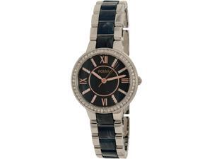 Fossil Women's Virginia ES4009 Silver Stainless-Steel Quartz Watch Fossil Women's Virginia ES4009 Silver Stainless-Steel Quartz Watch