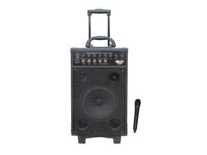 Pyle 800 Watt VHF Wireless Battery Powered Pa System with Echo/Ipod/MP3 Input Jack Pyle 800 Watt VHF Wireless Battery Powered Pa System with Echo/Ipod/MP3 Input Jack