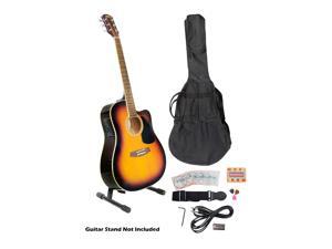41'' Acoustic-Electric Guitar Package with Gig Bag, Strap, Picks, Tuner, and Strings (Sunburst Color) 41'' Acoustic-Electric Guitar Package with Gig Bag, Strap, Picks, Tuner, and Strings (Sunburst Color)