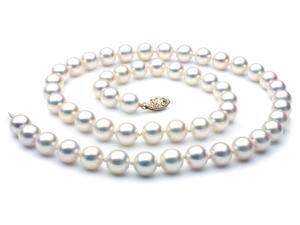 Japanese Akoya Saltwater Pearl Necklace 8mm AA+ Quality 18 inch Japanese Akoya Saltwater Pearl Necklace 8mm AA+ Quality 18 inch