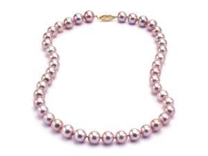 Freshwater Lavender Pearl Necklace - 7-8mm AAA Quality 18" Freshwater Lavender Pearl Necklace - 7-8mm AAA Quality 18"