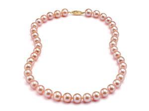 Freshwater Pink-Peach Pearl Necklace - 6-7mm AAA Quality 20" Freshwater Pink-Peach Pearl Necklace - 6-7mm AAA Quality 20"