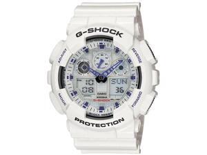 Casio GA100-7 Men's G-Shock Ana-Digi White Resin Alarm Dive Watch Casio GA100-7 Men's G-Shock Ana-Digi White Resin Alarm Dive Watch