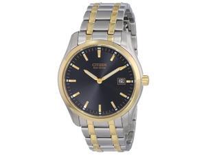 Citizen AU1044-58E Men's Eco-Drive Dress Black Dial Two Tone Steel Watch Citizen AU1044-58E Men's Eco-Drive Dress Black Dial Two Tone Steel Watch