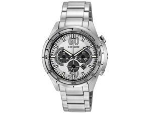 Citizen CA4121-57A Men's HTM Eco-Drive Sport White Dial Steel Bracelet Chronogra Citizen CA4121-57A Men's HTM Eco-Drive Sport White Dial Steel Bracelet Chronogra