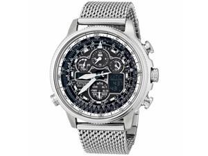 Citizen JY8030-83E Men's Navihawk A-T Black Ana-Digi Dial Chronograph Steel Mesh Citizen JY8030-83E Men's Navihawk A-T Black Ana-Digi Dial Chronograph Steel Mesh