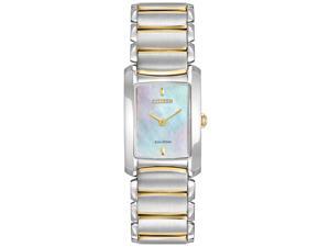 Citizen EG2974-52D Women's Euphoria Eco-Drive MOP Dial Two Tone Steel Bracelet W Citizen EG2974-52D Women's Euphoria Eco-Drive MOP Dial Two Tone Steel Bracelet W