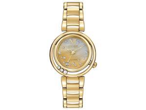 Citizen EM0322-53Y Women's Sunrise MOP Dial Gold Tone Steel Bracelet Diamond Wat Citizen EM0322-53Y Women's Sunrise MOP Dial Gold Tone Steel Bracelet Diamond Wat