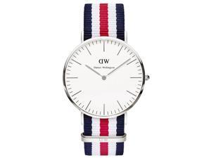 Daniel Wellington 0202DW Men's Classic Canterbury White Dial Nylon Strap Watch Daniel Wellington 0202DW Men's Classic Canterbury White Dial Nylon Strap Watch